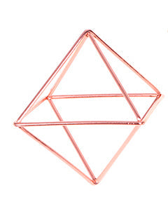 Octahedron Copper Frame