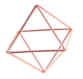 Octahedron Copper Frame