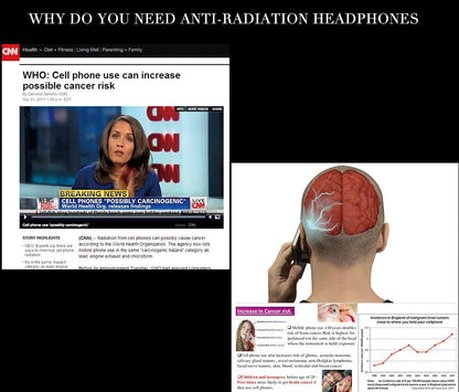 Air Tube EMF Blocking Anti-Radiation Earphones